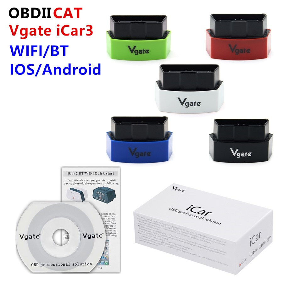 10 / Icar3 wifi 5  ɼ Vgate iCar3 wifi ELM327 OBD2 ĳ icar 3 elm327 For ȵ̵/ IOS/PC  